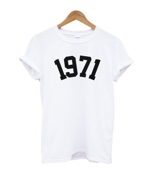 1971 Birthday Year Number Man's T-Shirt Tee