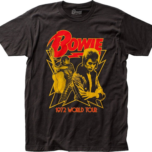 1972 World Tour David Bowie T-Shirt