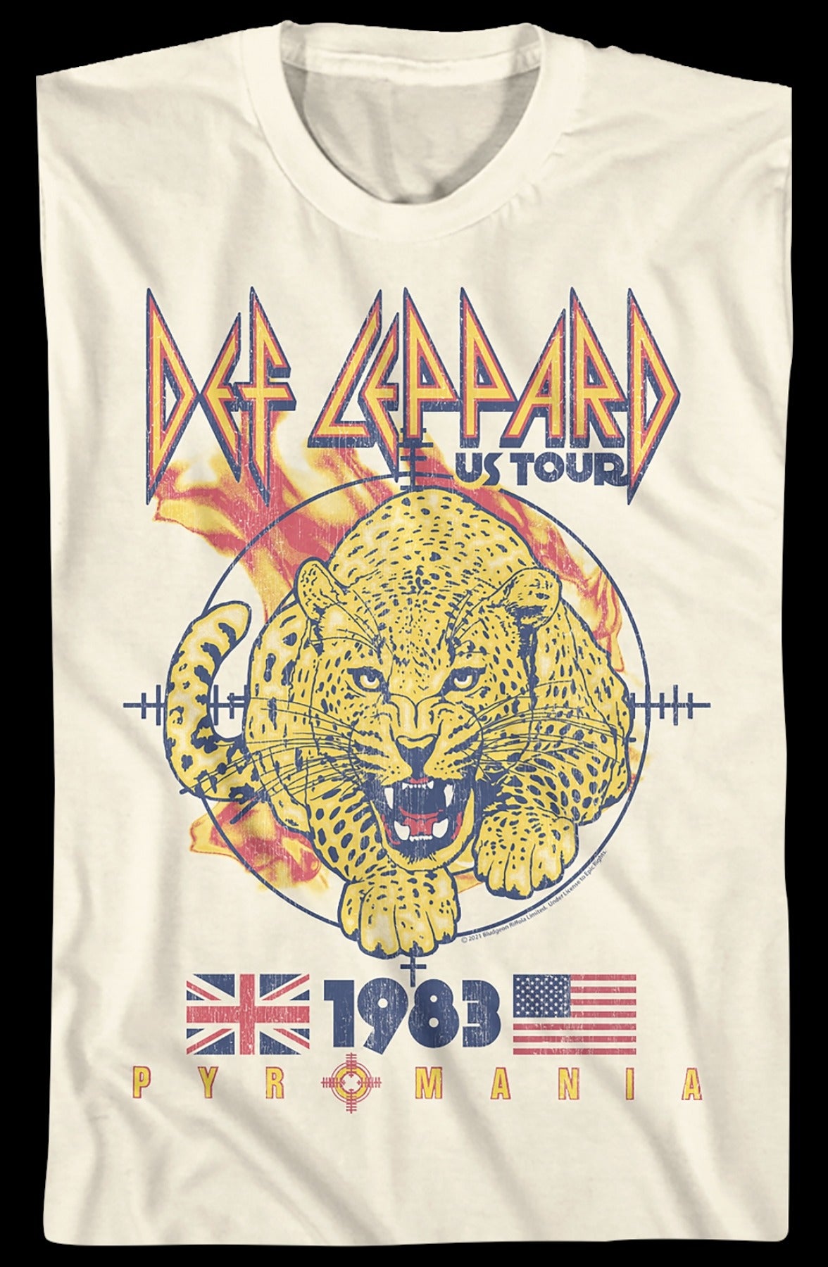 1983 Pyromania Tour Def Leppard T-Shirt