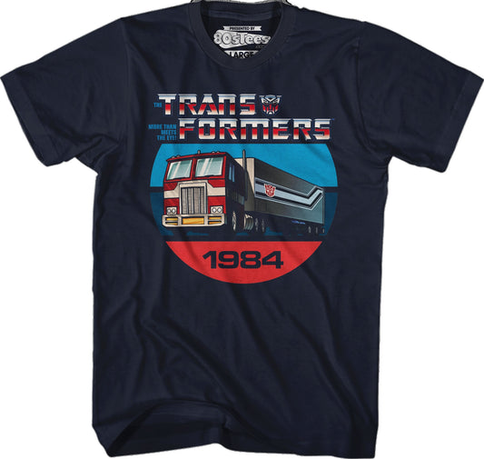 1984 Optimus Prime Truck Mode Transformers T-Shirt