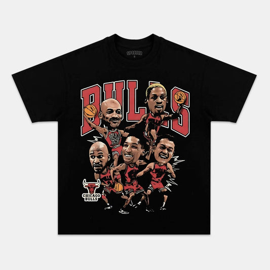 1996 BIG HEAD BULLS TEE Style001