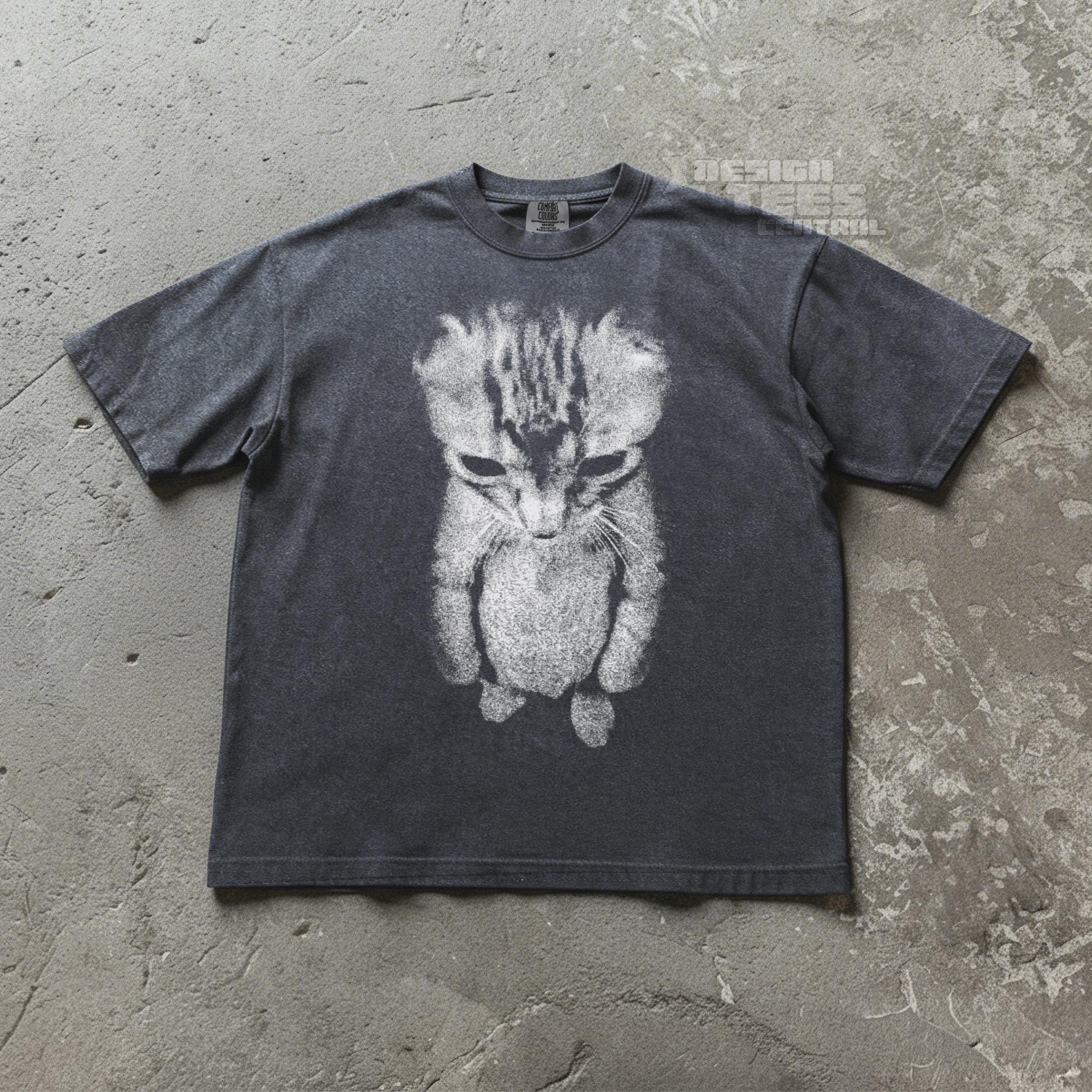 Sad Kitten Meme Standing Cat Unisex T-shirt, Sweatshirt, Hoodie (3)