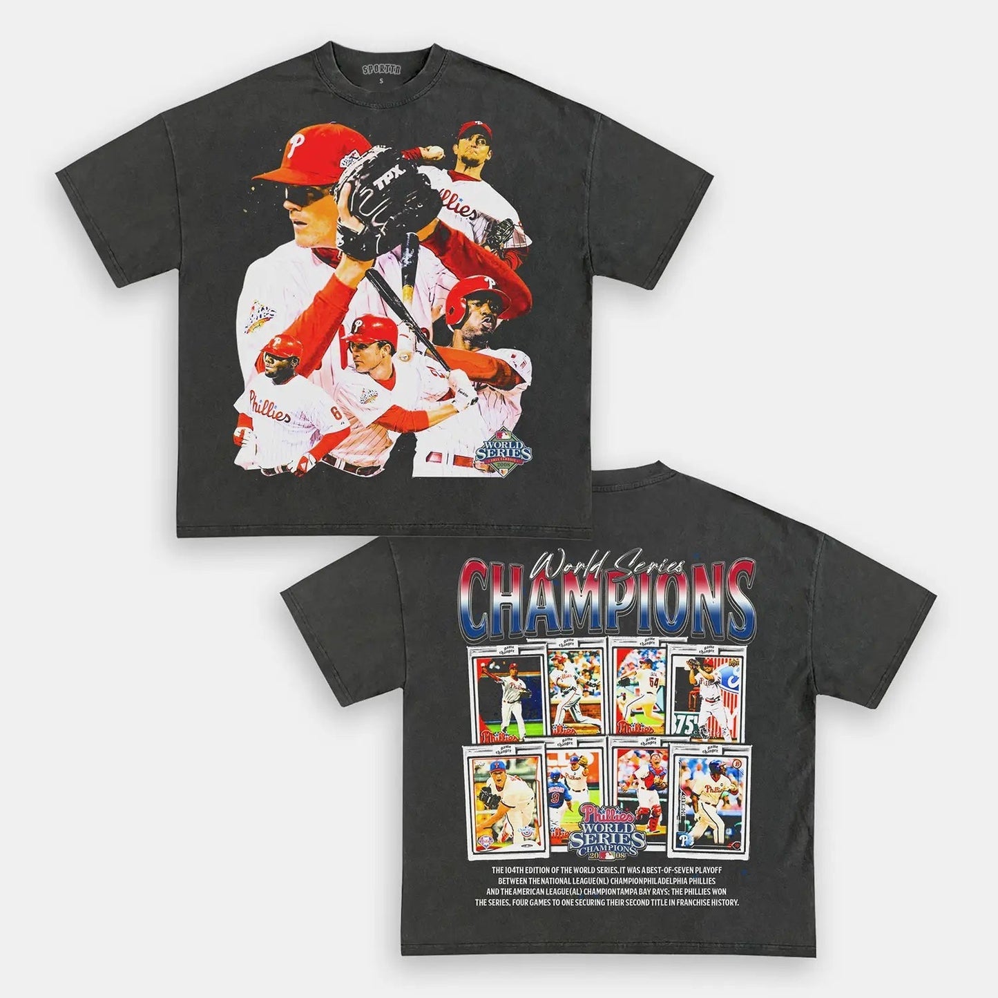 2008 WORLD SERIES CHAMPS - PHILLIES TEE Style002