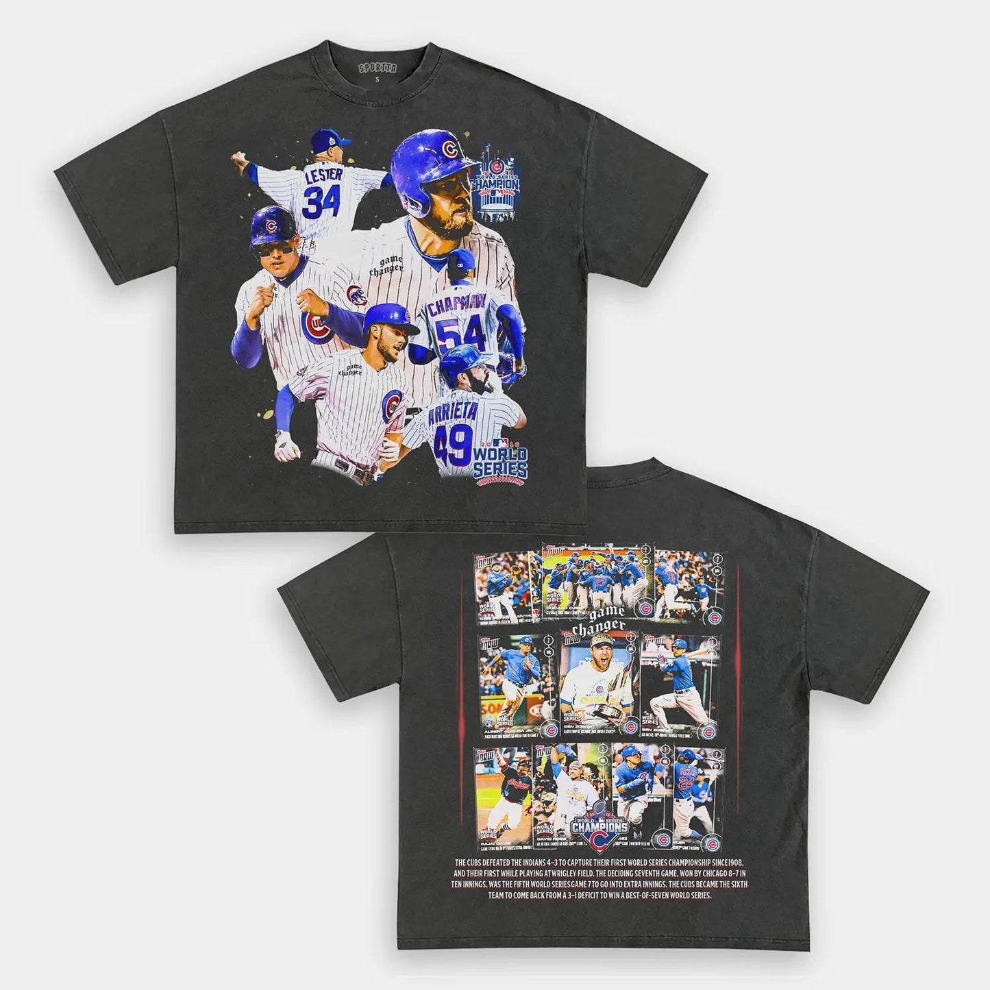 2016 WORLD SERIES CHAMPS - CUBS TEE - DS Style001