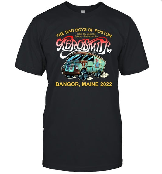 2022 Aerosmith Bangor ME Tour T-Shirt Limited