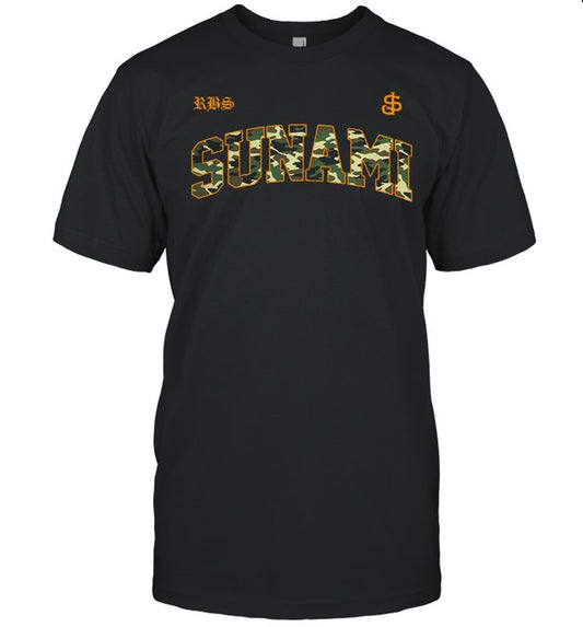 2025 Sunami Varsity Camo T Shirt