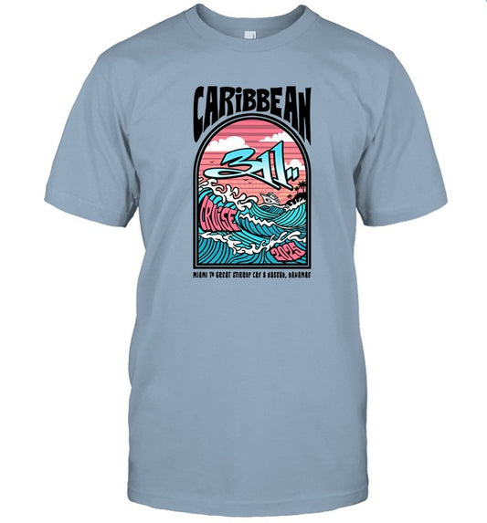 311 Caribbean Cruise 2025 Ladies Wave T-Shirt