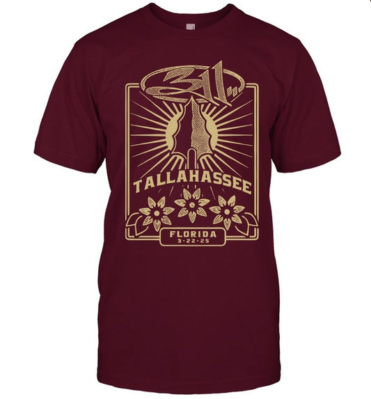 311 The Moon Tallahassee, FL Mar 22 2025 Concert T Shirt style 001
