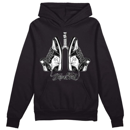 85 Black White 1s DopeSkill Hoodie Sweatshirt Breathe Graphic