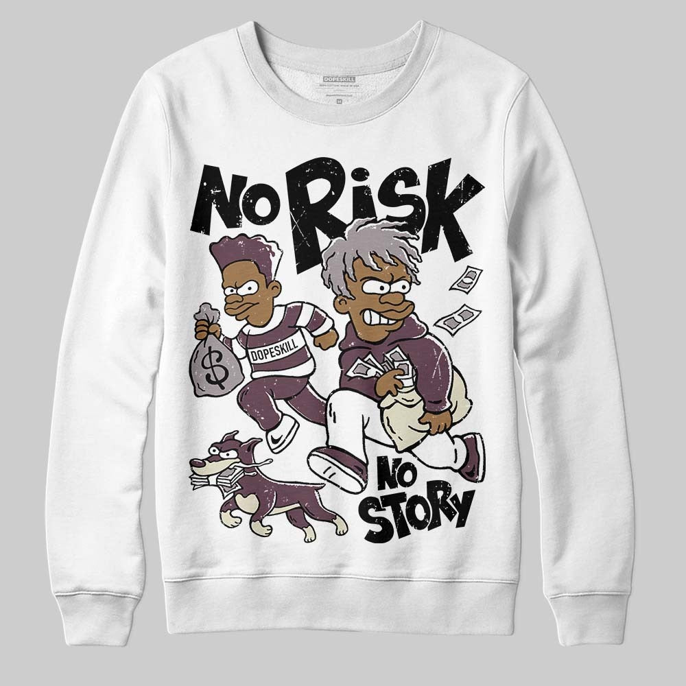 A Ma Maniere x "Violet Ore" 5s DopeSkill Sweatshirt No Risk No Story Graphic
