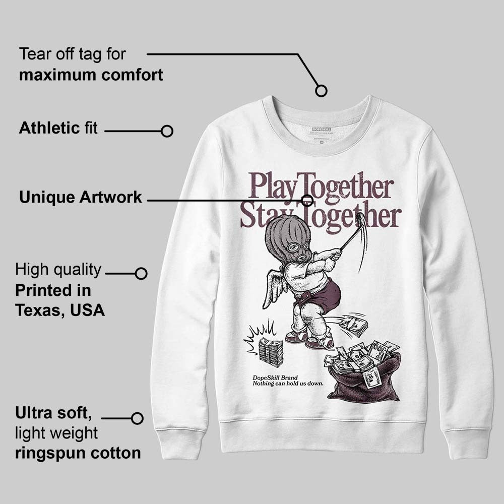 A Ma Maniere x "Violet Ore" 5s DopeSkill Sweatshirt Play together, Stay together Graphic