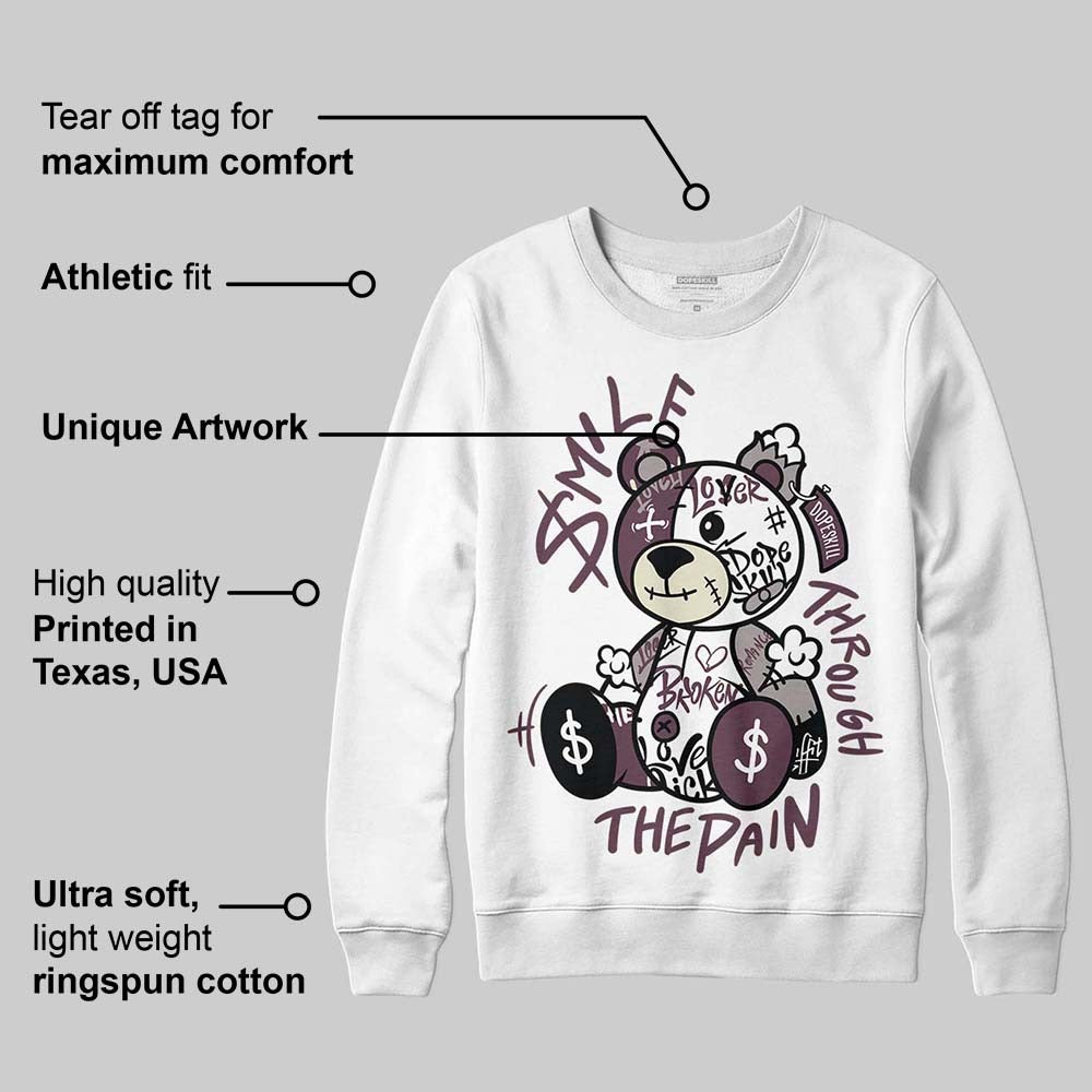 A Ma Maniere x "Violet Ore" 5s DopeSkill Sweatshirt Smile Through The Pain Graphic