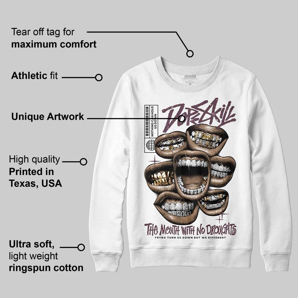 A Ma Maniere x "Violet Ore" 5s DopeSkill Sweatshirt The Mouth With No Droughts Graphic