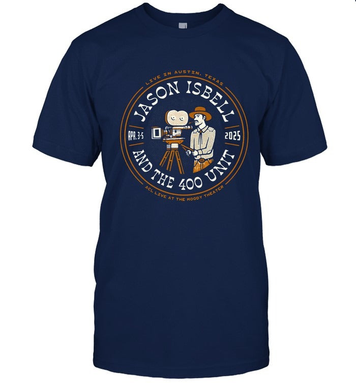 ACL Live At The Moody Theater Austin Show Jason Isbell and the 400 Unit Apr 3-5 2025 T Shirt