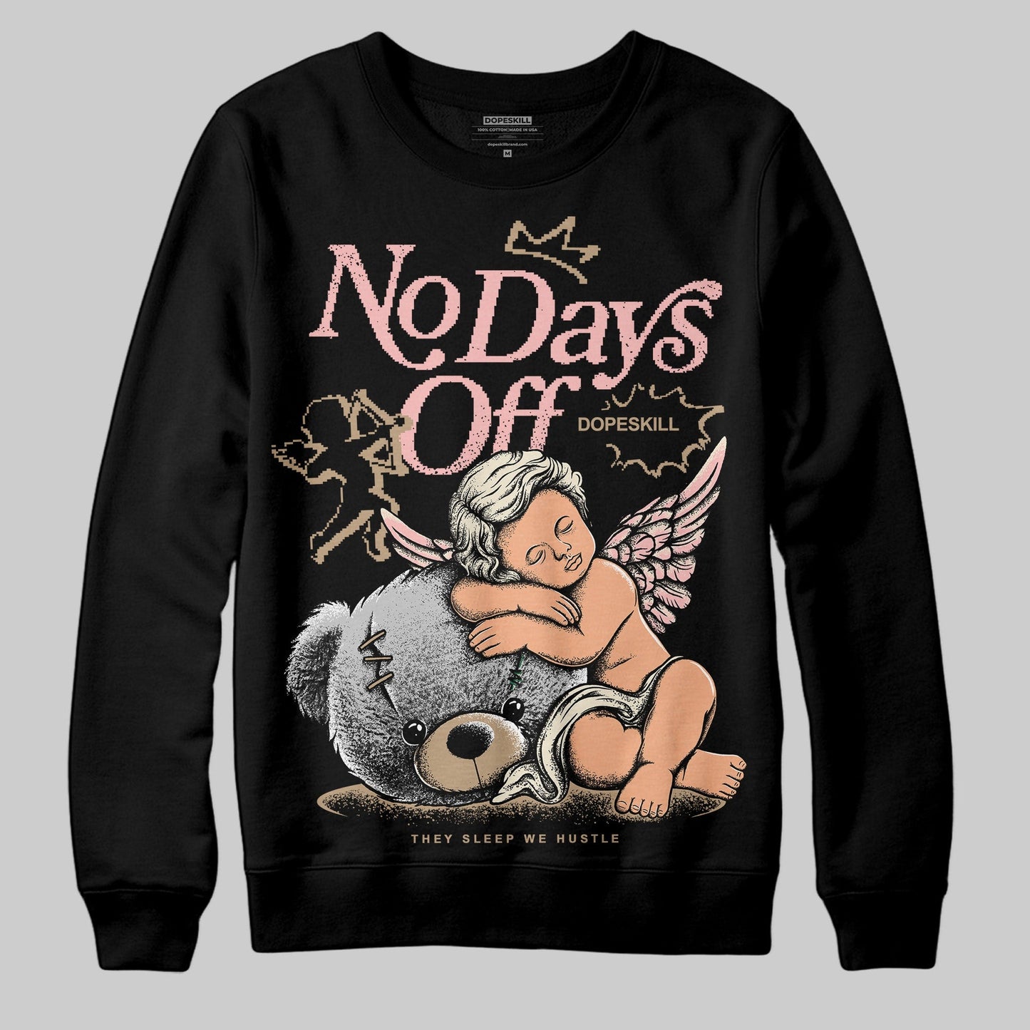 AIR FORCE 1 LINEN DopeSkill Sweatshirt New No Days Off Graphic