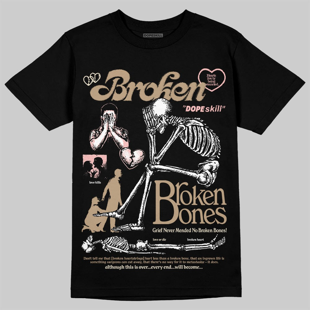AIR FORCE 1 LINEN DopeSkill T-Shirt Broken Bones Graphic