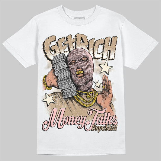 AIR FORCE 1 LINEN DopeSkill T-Shirt Get Rich Graphic