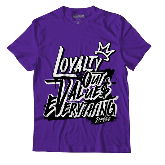 AJ 13 Court Purple DopeSkill Purple T-shirt LOVE Graphic