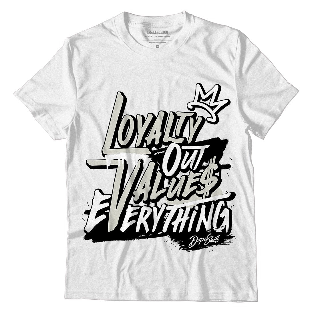 AJ 4 Military Black DopeSkill T-Shirt LOVE Graphic