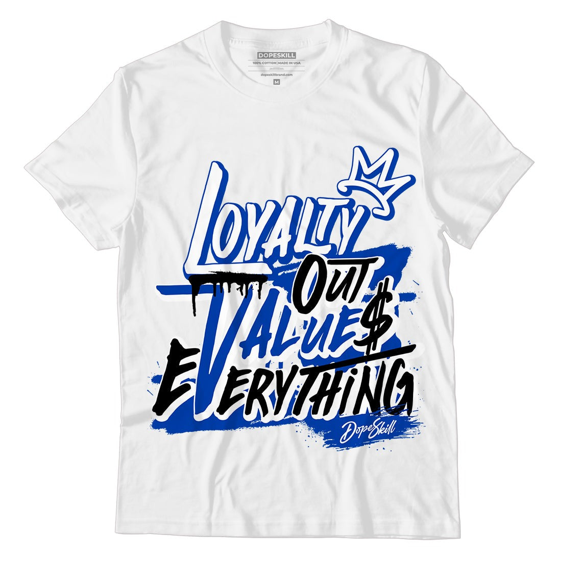 AJ 5 Racer Blue DopeSkill T-Shirt LOVE Graphic