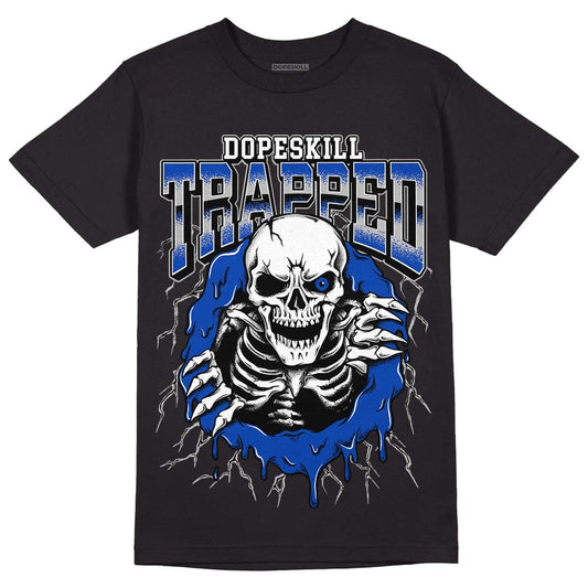 AJ 5 Racer Blue DopeSkill T-Shirt Trapped Halloween Graphic