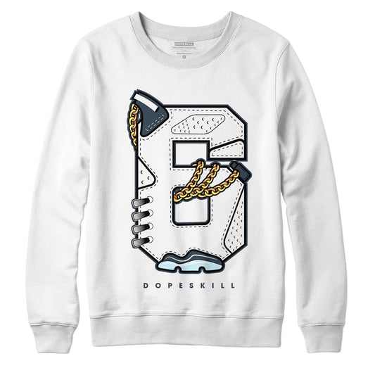 AJ 6 Midnight Navy DopeSkill Sweatshirt Number No.6 Graphic