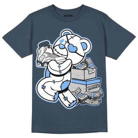 AJ 6 Midnight Navy DopeSkill T-shirt Bear Steals Sneaker Graphic