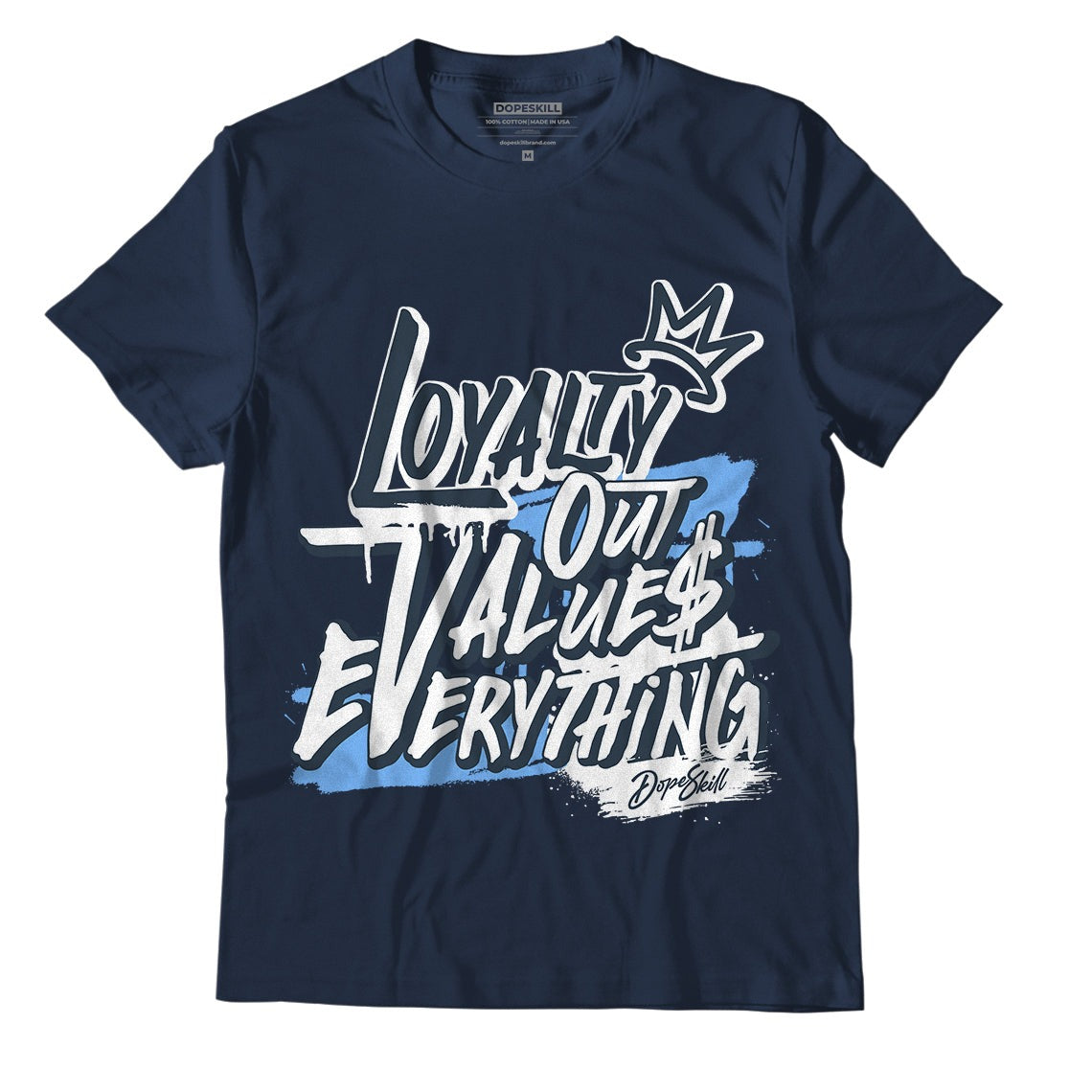 AJ 6 Midnight Navy DopeSkill T-shirt LOVE Graphic