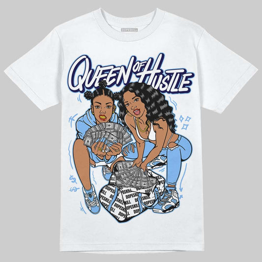 AJ 6 University Blue DopeSkill T-Shirt Queen Of Hustle Graphic