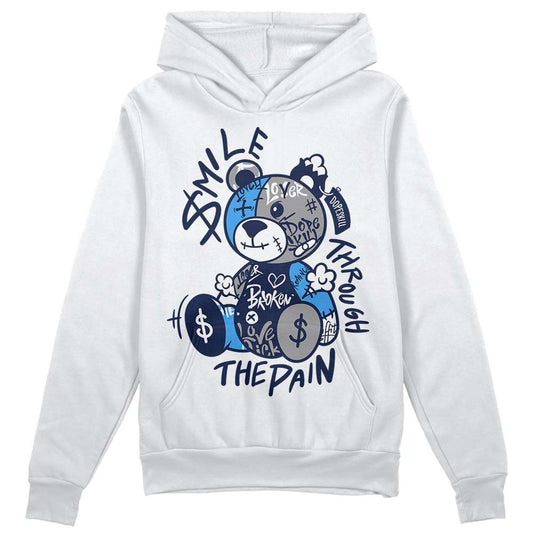 AJ Spizike White Obsidian DopeSkill Hoodie Sweatshirt Smile Through The Pain Graphic