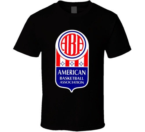 Aba American Basketball Association Logo Man's T-Shirt Tee