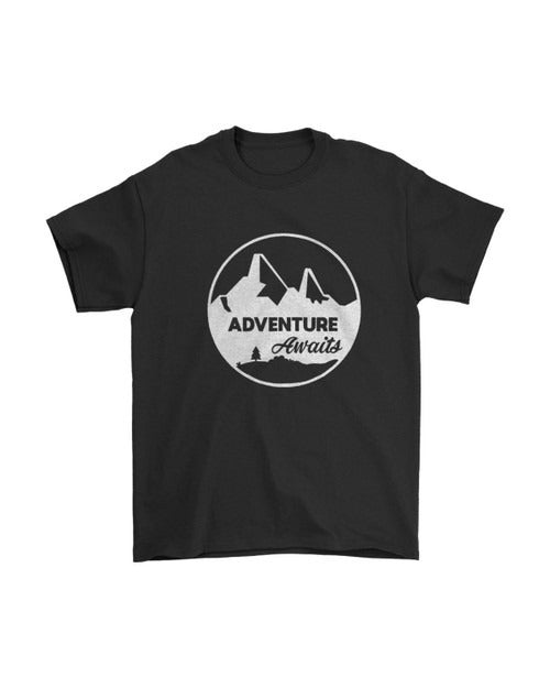 Adventure Awaits Mountains Man's T-Shirt Tee