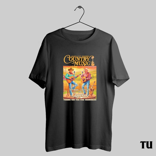 Alan Jackson And George Strait Country Music Thank You For The Memories Signatures Shirts
