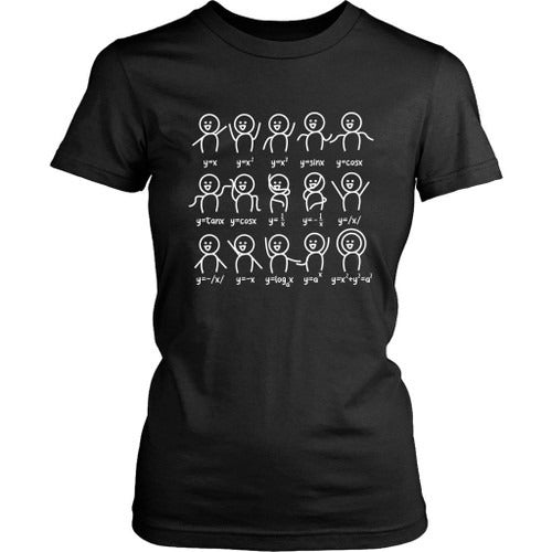 Algebra Dance Funny Graph Figures Math Equation Women's T-Shirt Tee