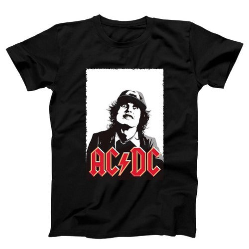 Angus Young Acdc Poster Man's T-Shirt Tee