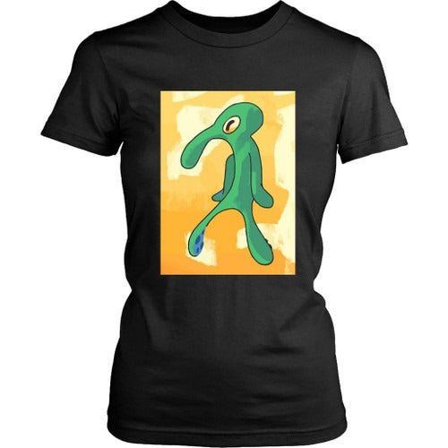 Artist Unknown Painting Replica Funny Squidward Women's T-Shirt Tee