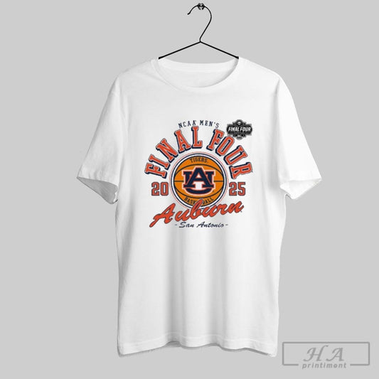 Auburn Tigers 2025 Final Four San Antonio Vintage Basketball T Shirt