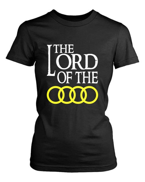 Audi Lord Of The Rings Logo Auto Moto Funny Women's T-Shirt Tee