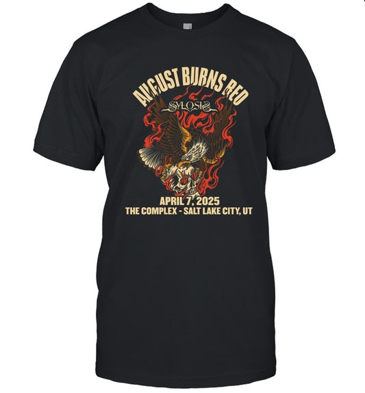 August Burns Red Apr 7 2025 The Complex Salt Lake City, UT Show T Shirt