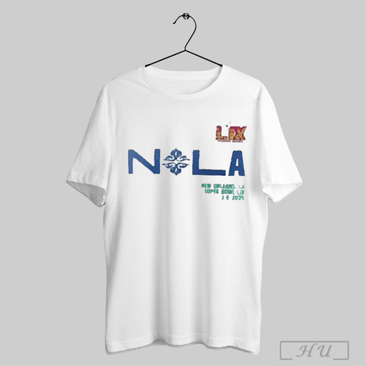 Awesome New Orleans Nola Super Bowl Lix 2025 T Shirt Sweatshirt
