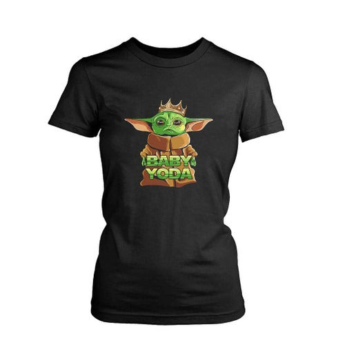 Baby Yoda Funny Women's T-Shirt Tee