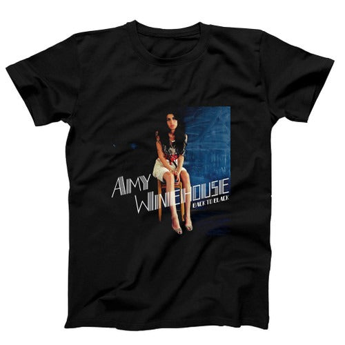 Back To Black Amy Winehouse Poster Man's T-Shirt Tee