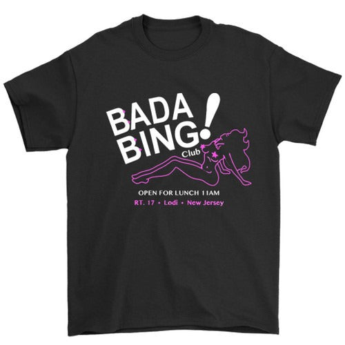 Bada Bing Sopranos Gangster Mafia Tv Retro Classic Man's T-Shirt Tee