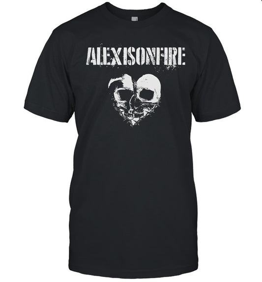 Barbed Wire Heartskull Alexisonfire2025 T Shirt