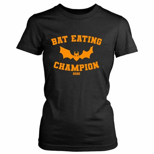 Bat Eating Champion 2020 Funny Halloween Humor Costume Women's T-Shirt Tee
