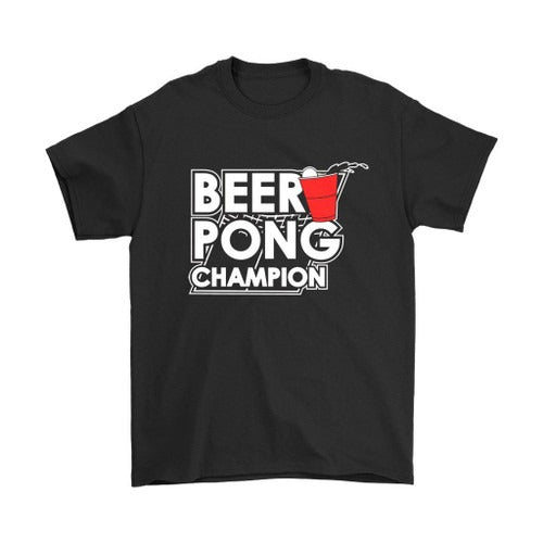 Beer Pong Champion Funny Man's T-Shirt Tee