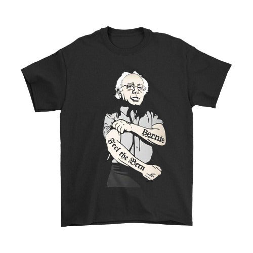 Bernie Sanders Feel The Bern Tattoo Funny Man's T-Shirt Tee