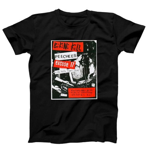 Bikini Kill Peechees Excuse 17 American Punk Rock Band Man's T-Shirt Tee