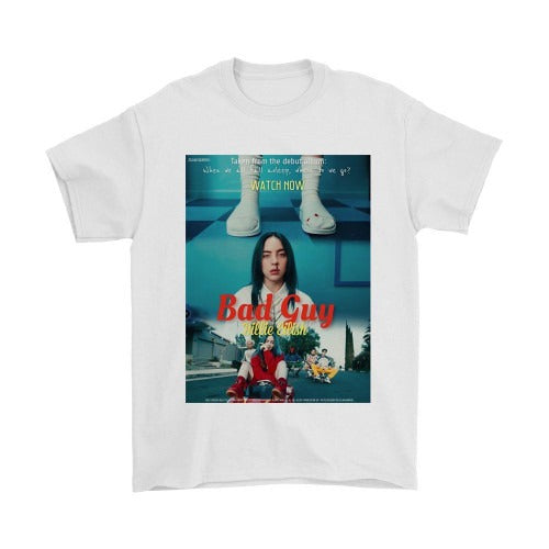 Billie Eilish Bad Guy Poster Art Man's T-Shirt Tee
