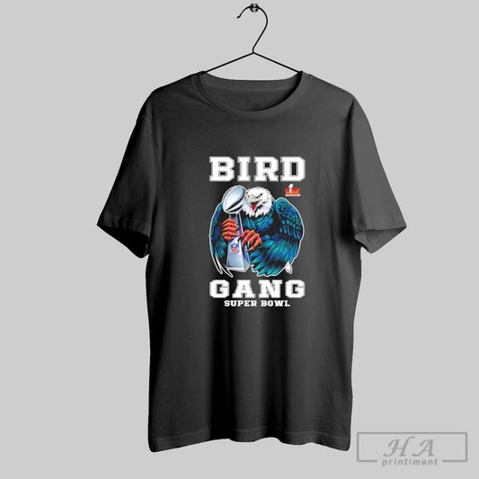 Bird Gang Lix Super Bowl Champions Eagle Holding Trophy 2025 Shirt
